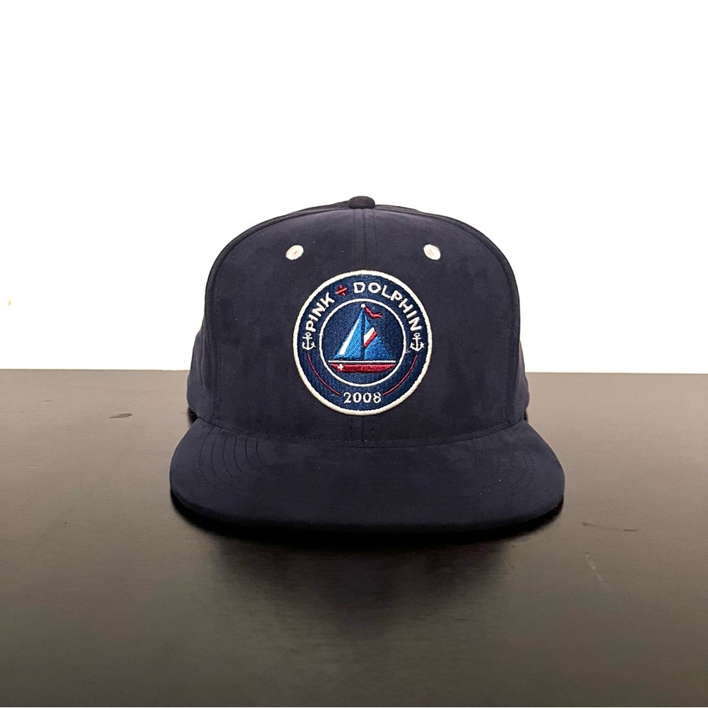 Men’s pink dolphin navy SnapBack hat
